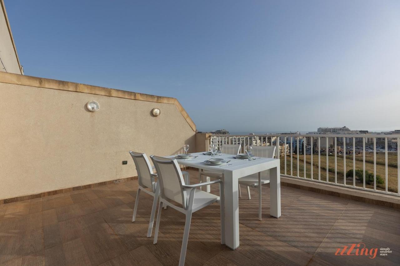 Sunny Penthouse Wterrace And Open Views Leilighet San Pawl il-Baħar Eksteriør bilde