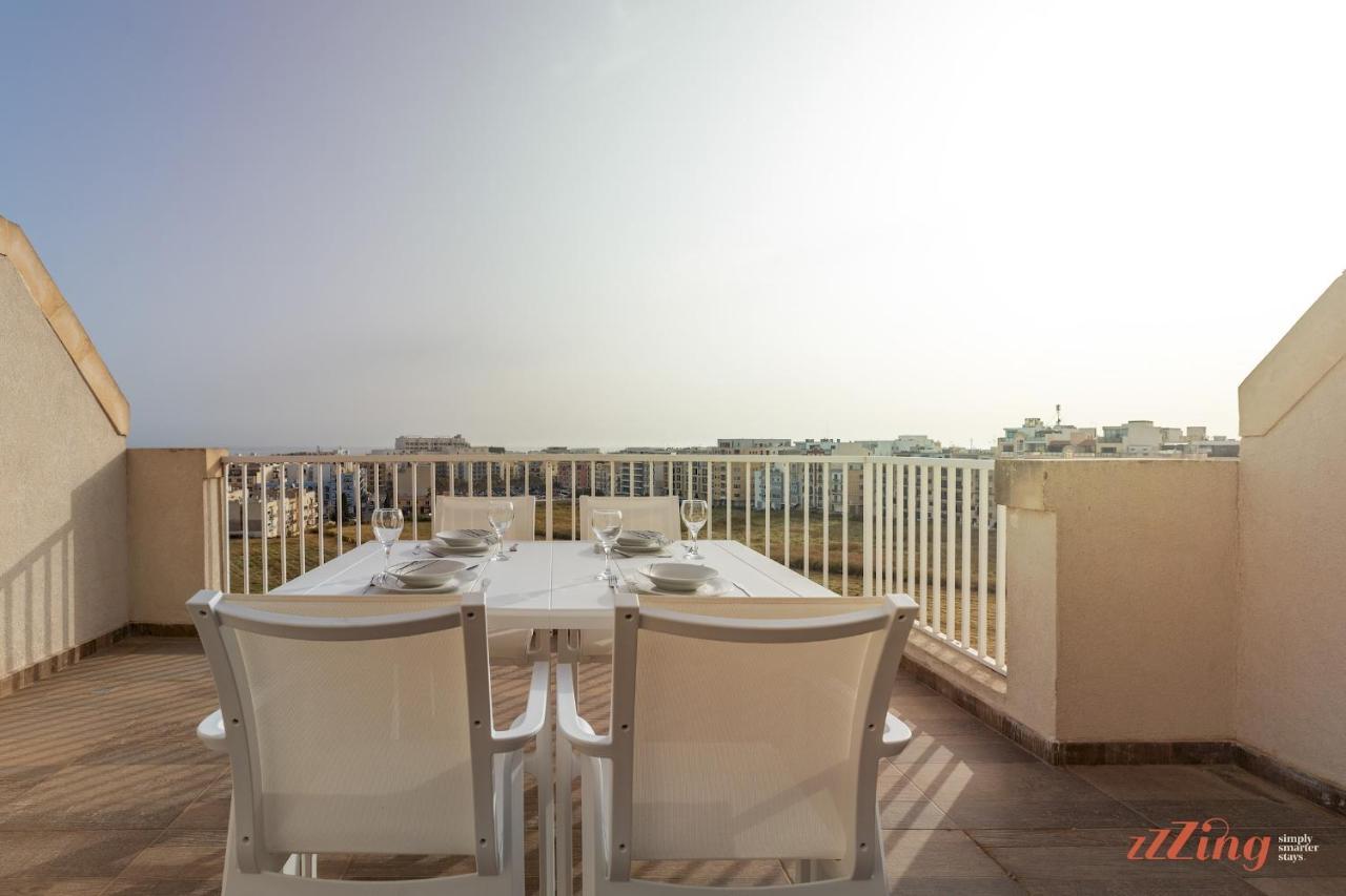 Sunny Penthouse Wterrace And Open Views Leilighet San Pawl il-Baħar Eksteriør bilde