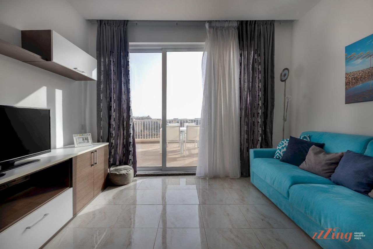 Sunny Penthouse Wterrace And Open Views Leilighet San Pawl il-Baħar Eksteriør bilde
